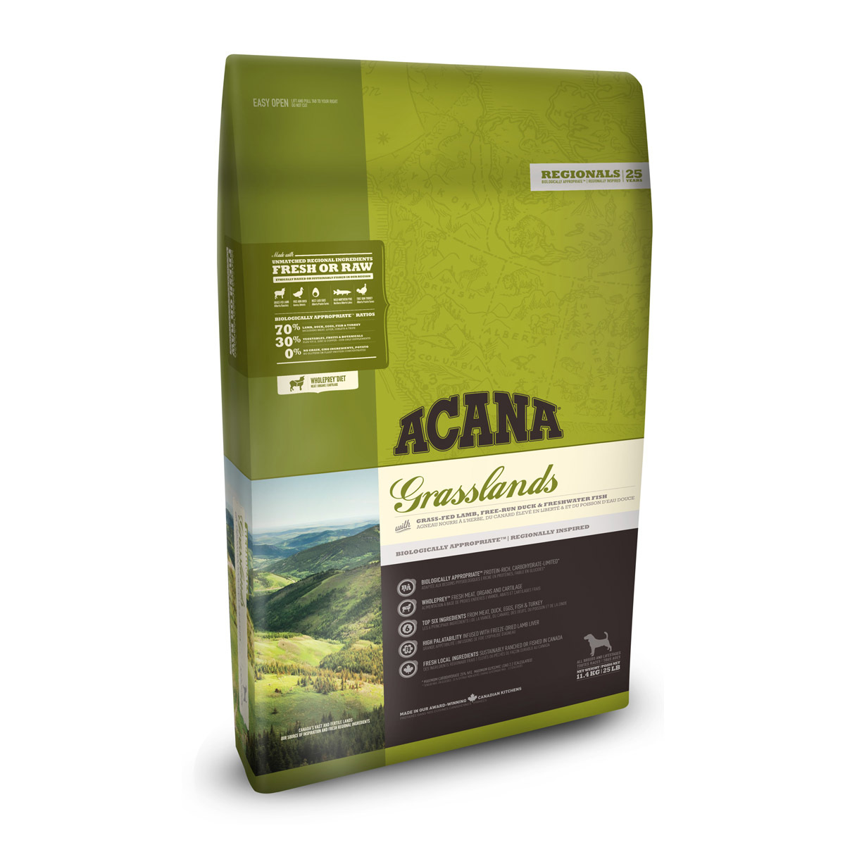 Корм для собак ACANA 11.4кг Regionals Grasslands Dog беззерновой ягненок - фото 1