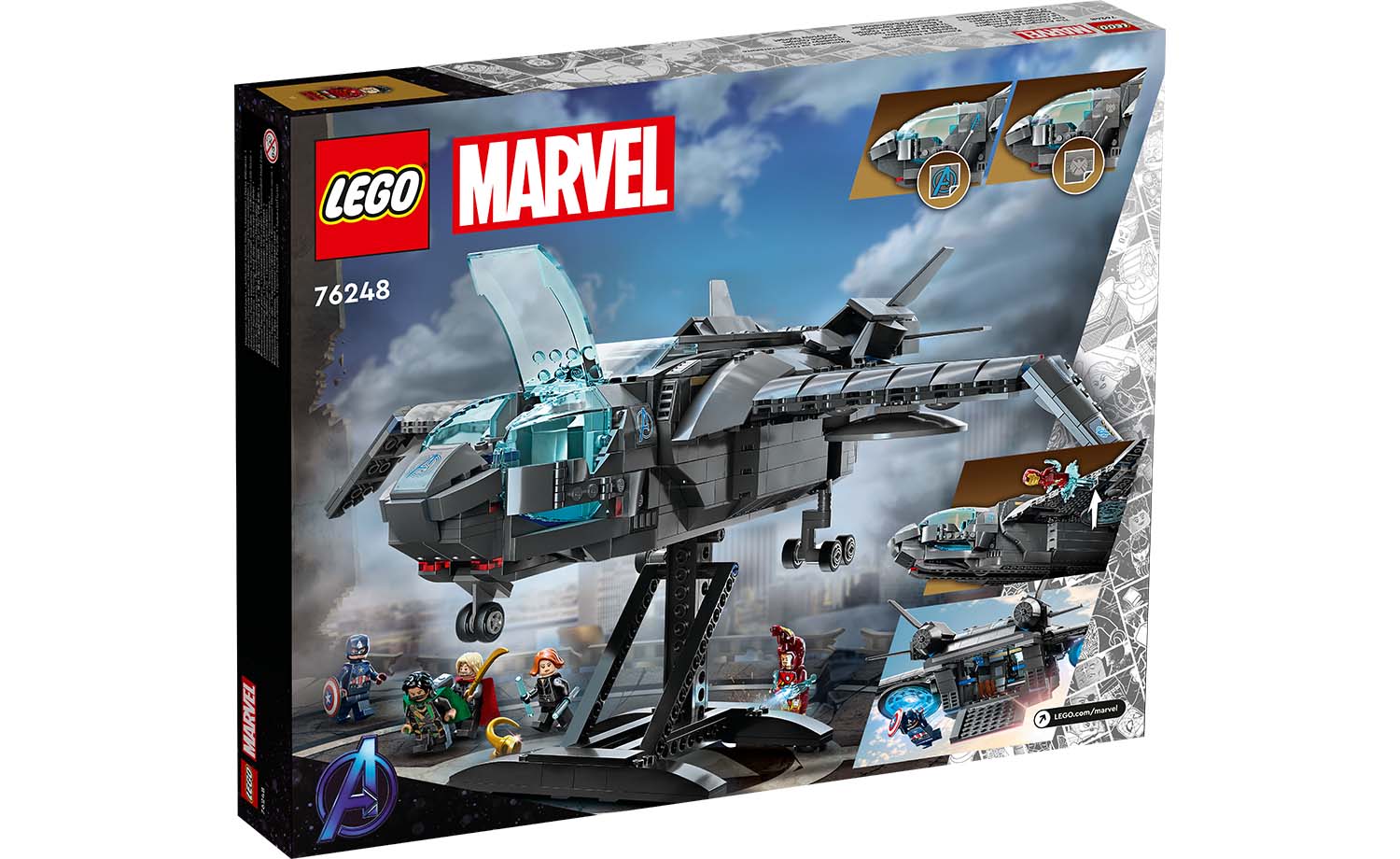 Конструктор LEGO Marvel Super Heroes Квинджет Мстителей блочный - фото 12