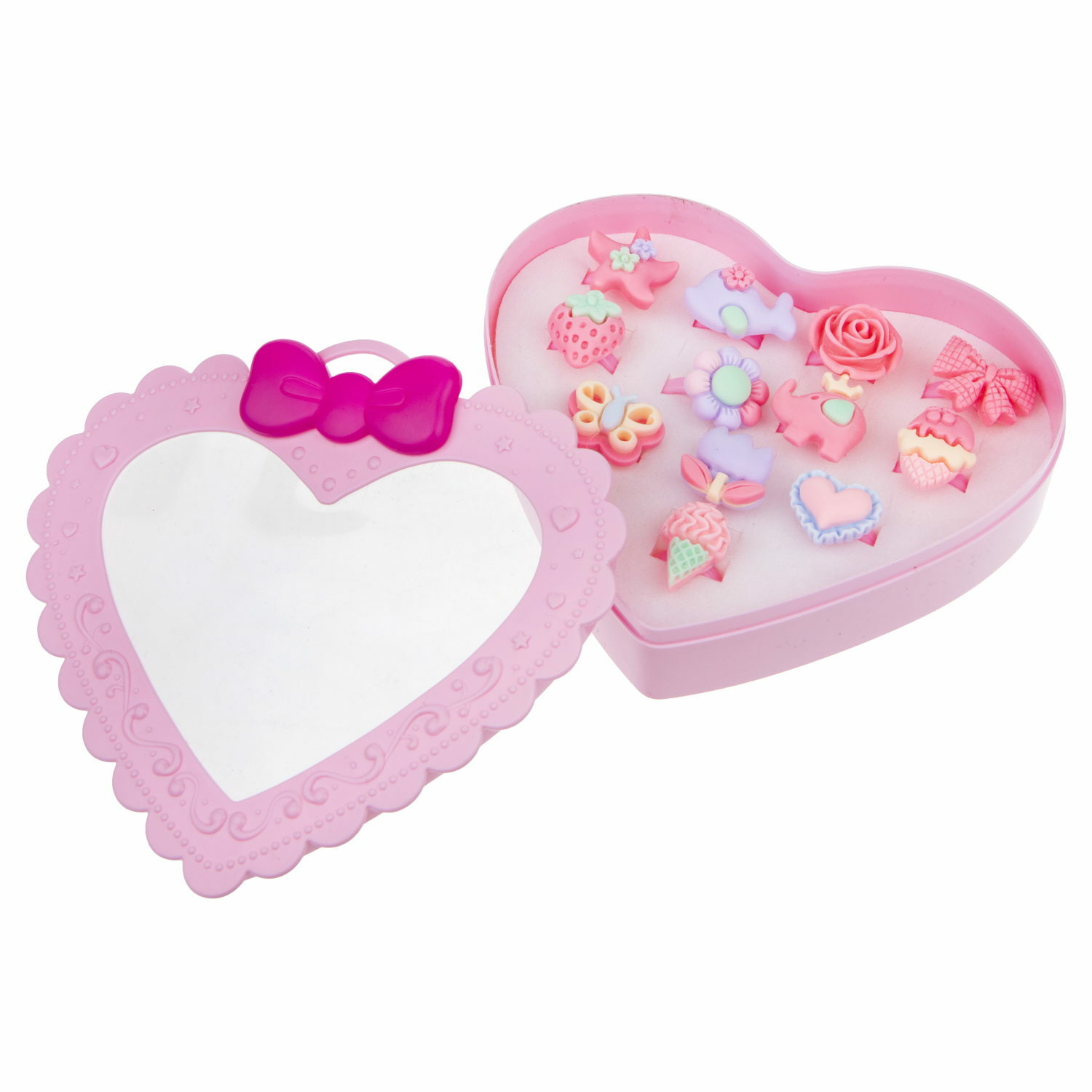 Набор бижутерии 1TOY Sweet heart Bijou 12 колец пастельные тона Т21033-1 - фото 4