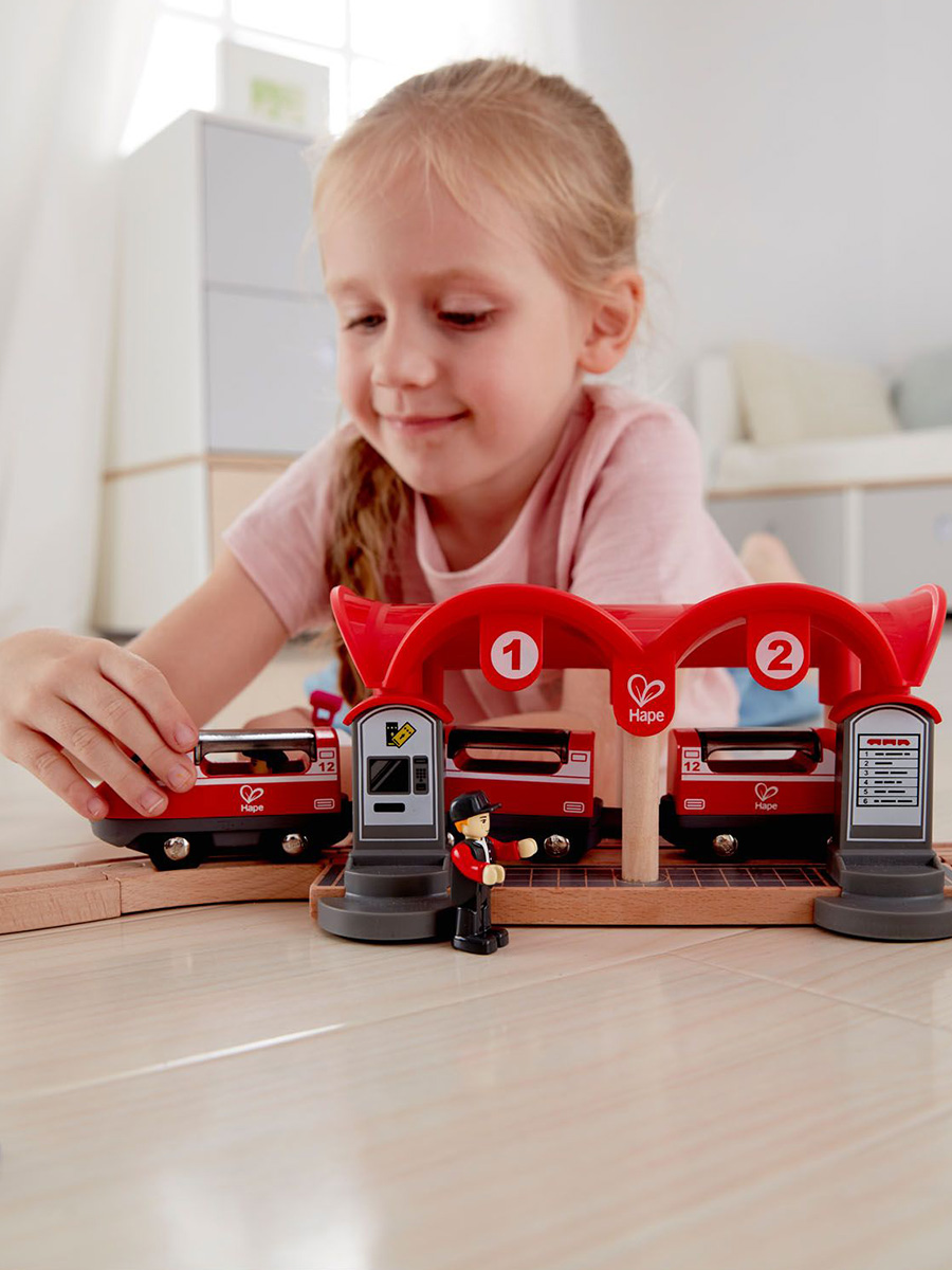 Набор железнодорожный Hape E3730_HP - фото 3