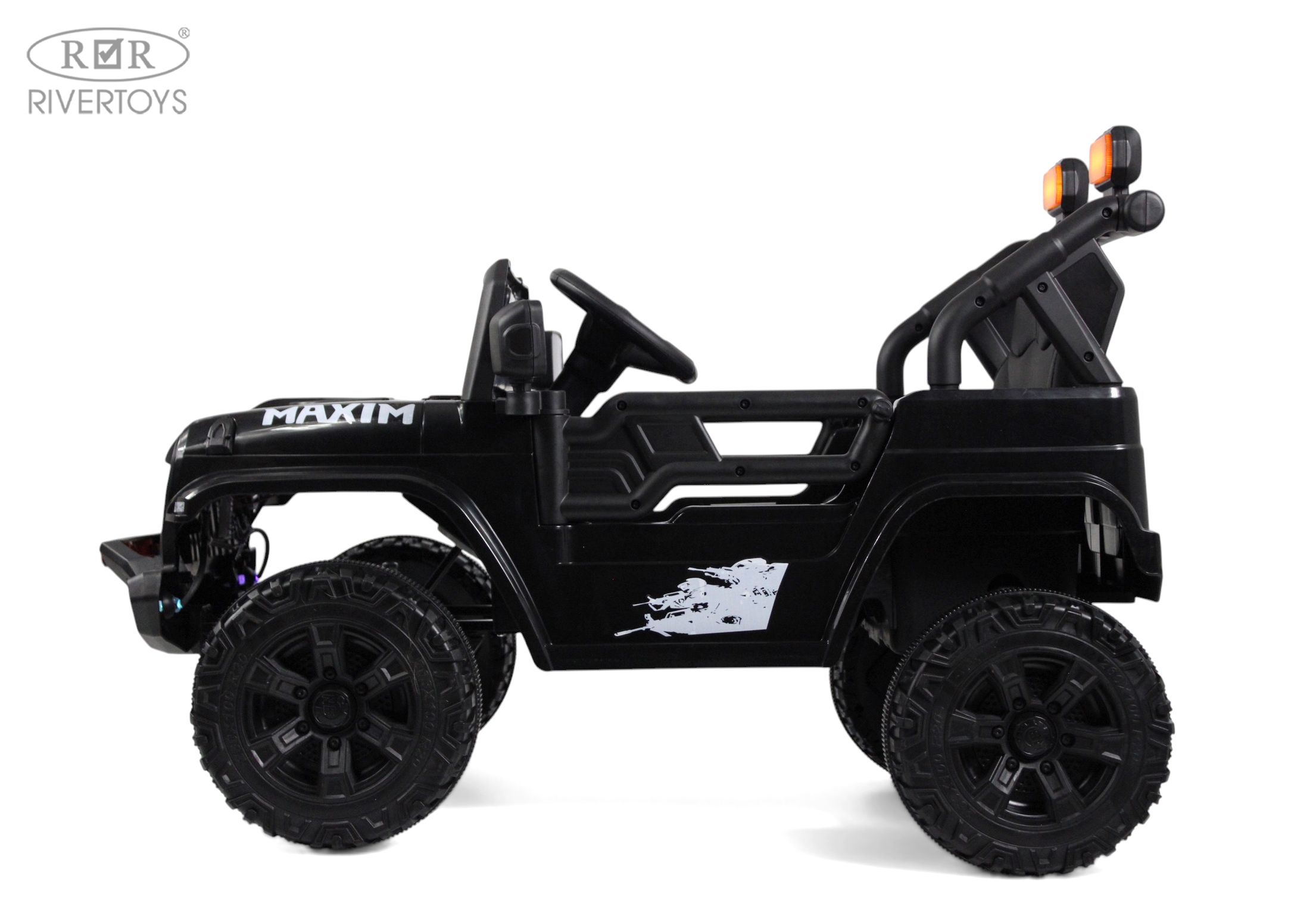 Электромобиль RIVERTOYS М101БХ-BLACK С пультом ДУ - фото 5