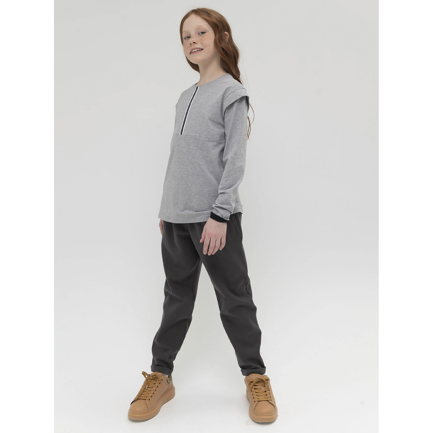 Блузка Pelican GFJ7143U/Серый(40) - фото 6