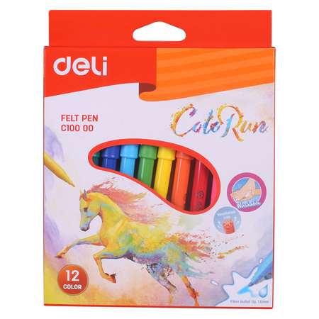 Фломастеры Deli 12 цв.