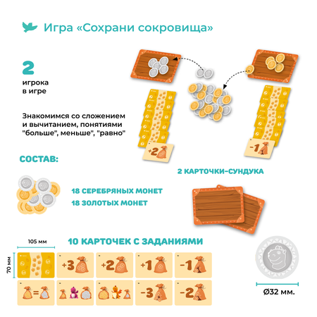 Настольная игра Умница Считаем сокровища Учим цифры и учимся считать