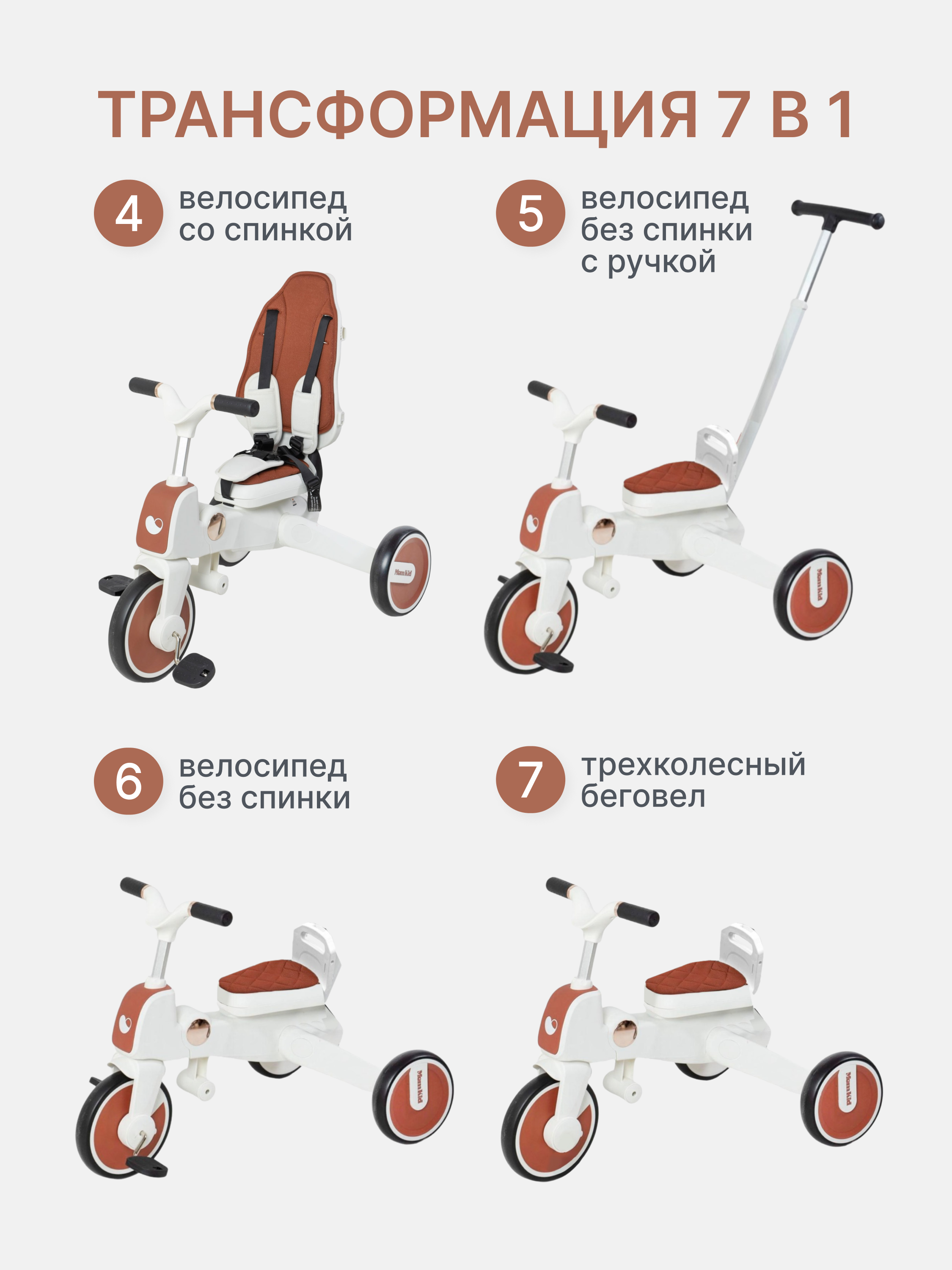 Велосипед-беговел MomKid - фото 3