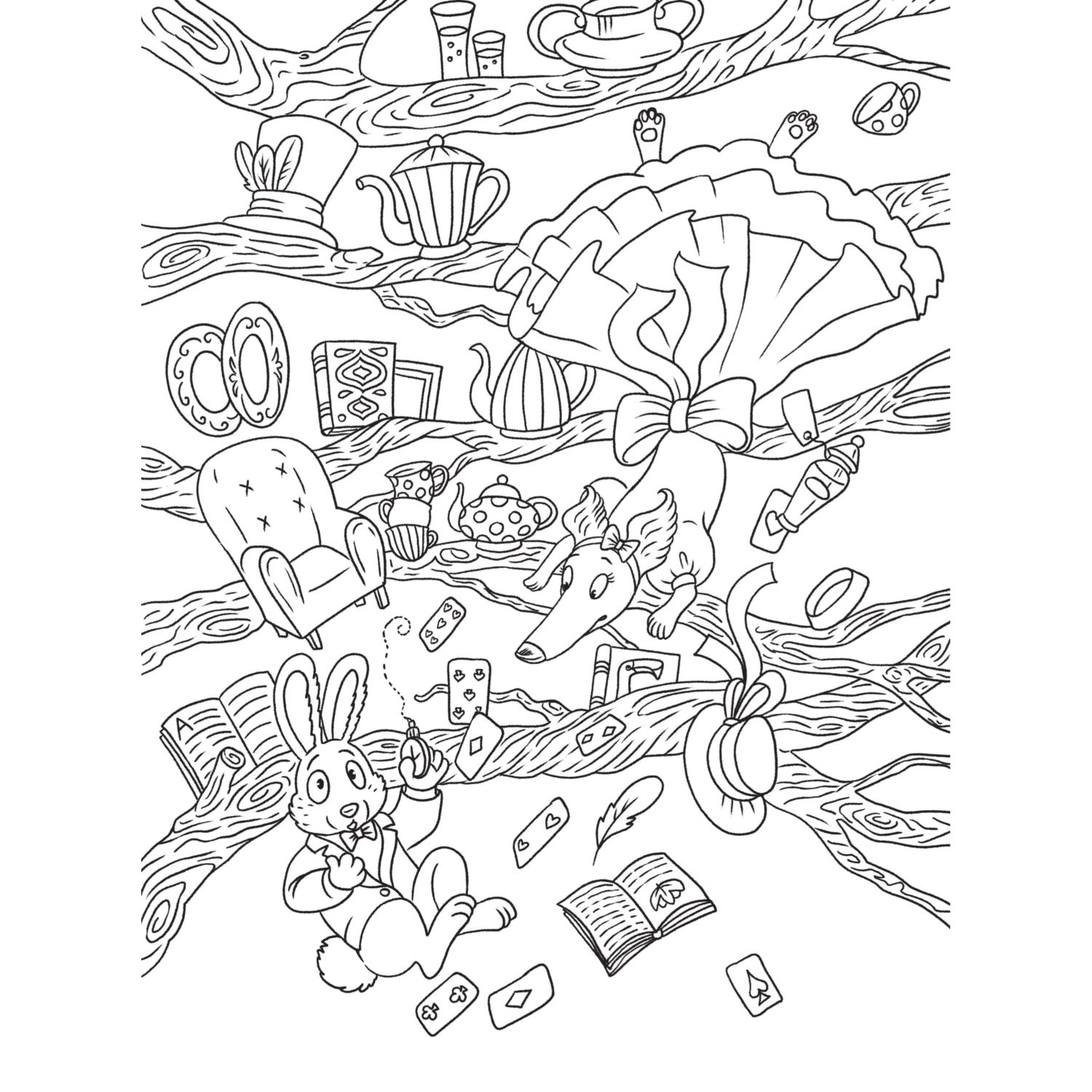 Книга Эксмо Сказочные таксы Раскрашиваем 21 иллюстрацию по мотивам известных сказок - фото 6