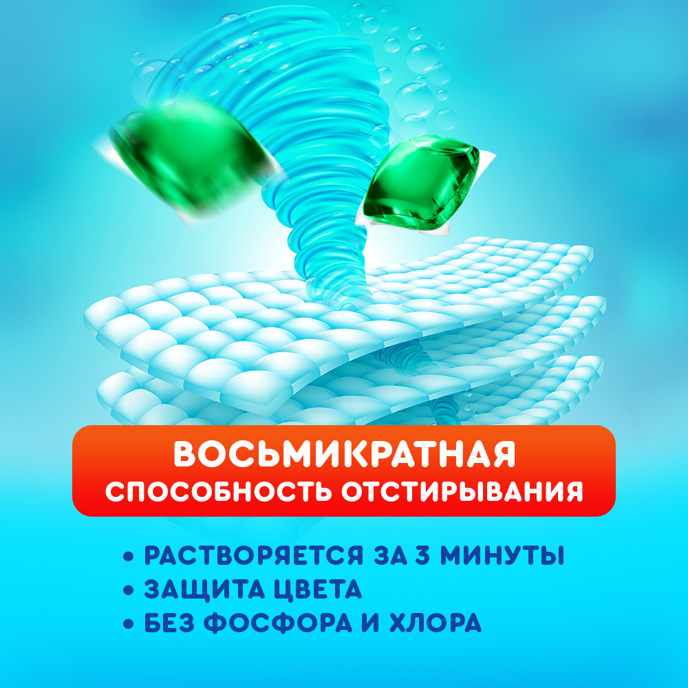 Капсулы для стирки Liby Антибактериальные 52 шт. - фото 3