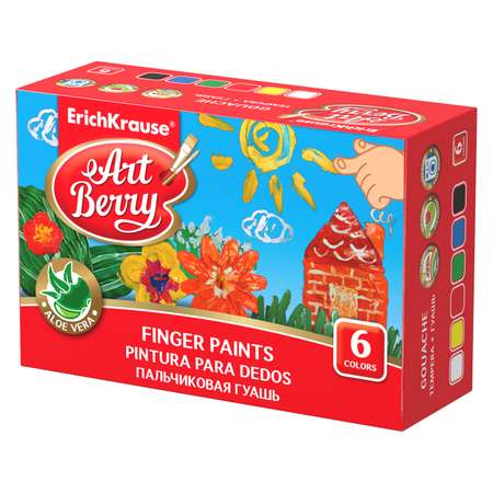 Краски гуашь ArtBerry 6 цв.