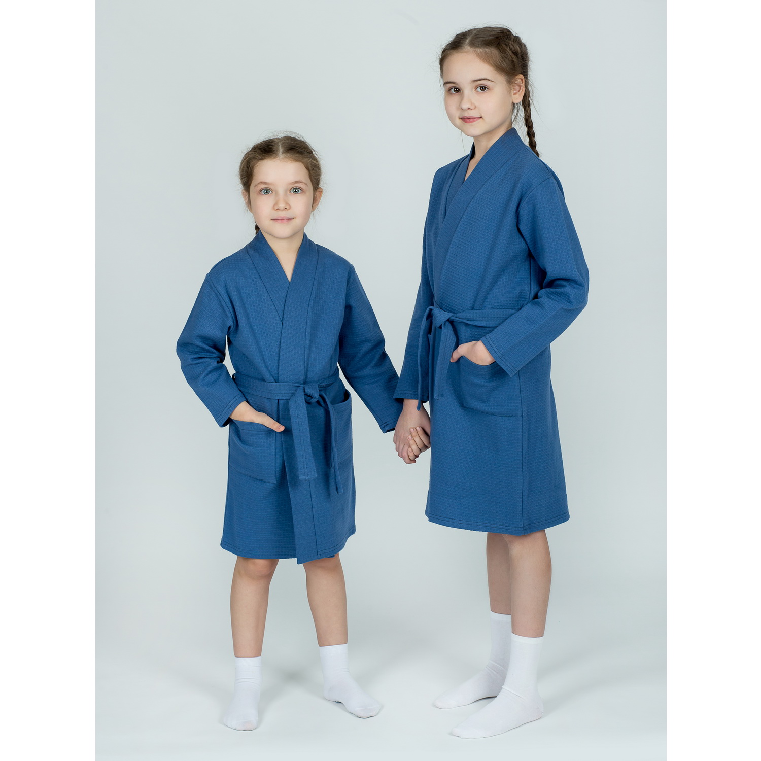 Халат KiMMi co К-1408913 джинс - фото 7