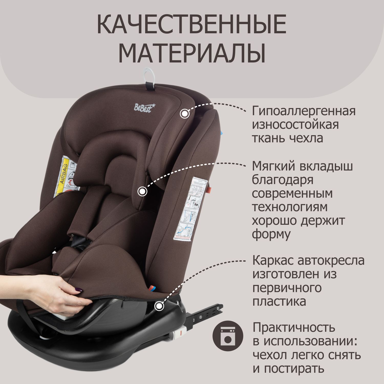 Автокресло BeBest Carrier Isofix 0+/1/2/3 (0-36 кг) - фото 13