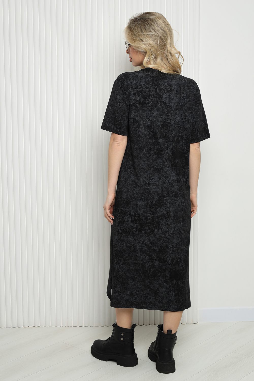 Платье Ifeizion 14406/1 черный варенка - фото 2