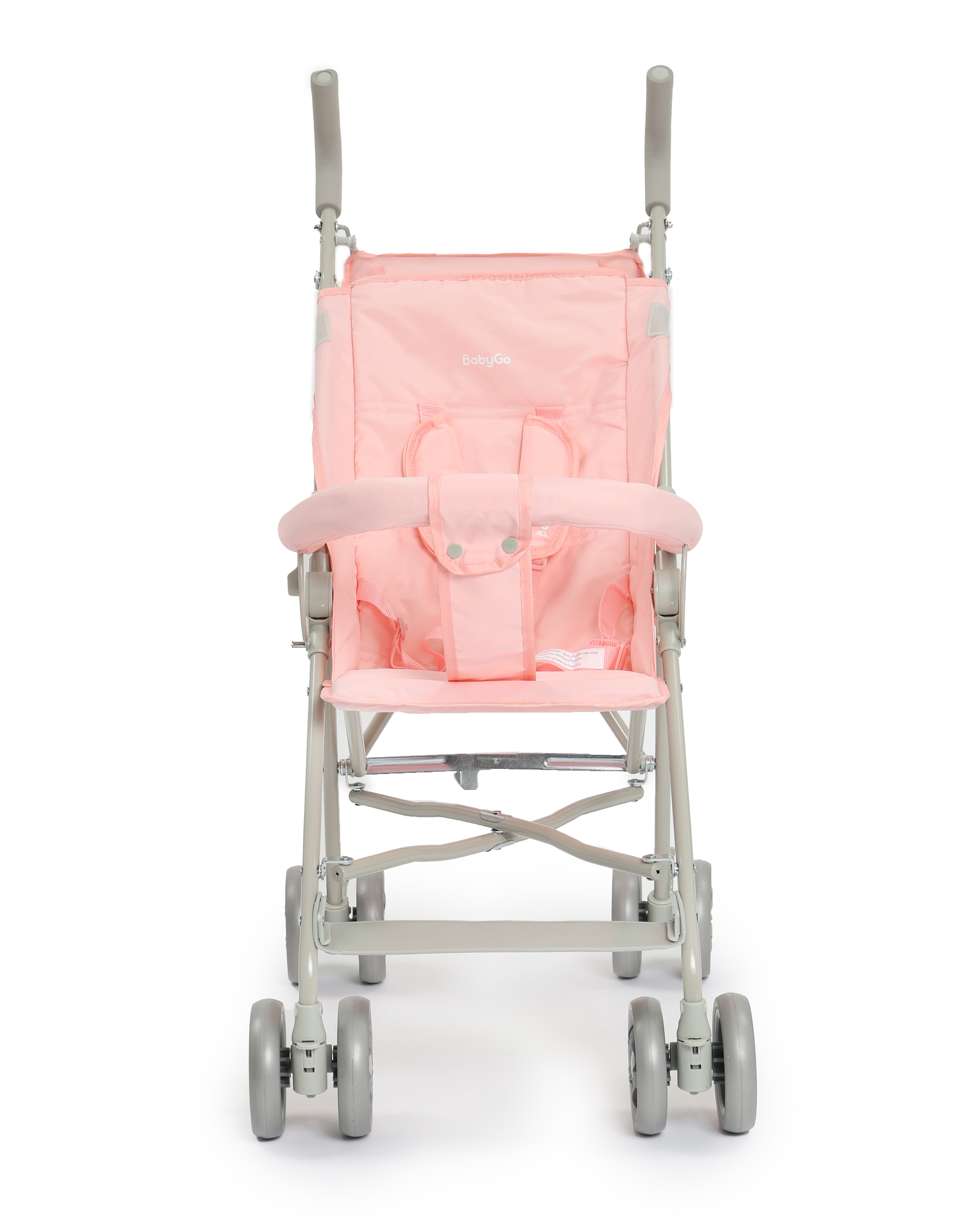 Коляска прогулочная BabyGo Easy New розовый - фото 4