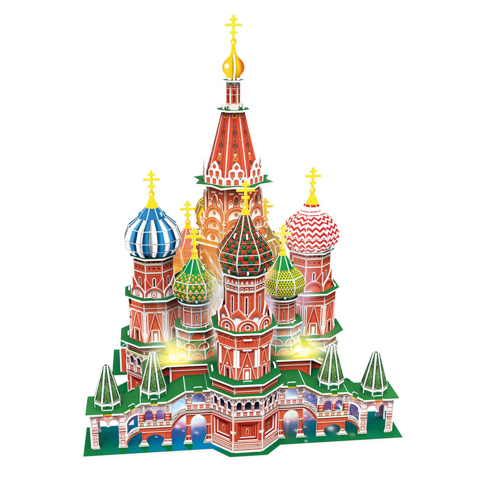 Пазл CubicFun Русская архитектура с Led свет 3D - фото 2