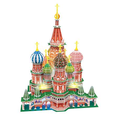 Пазл CubicFun Русская архитектура с Led свет 3D