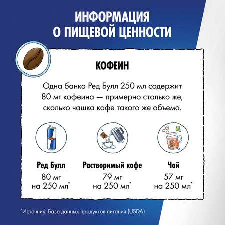 Напиток энергетический Red Bull без сахара 250мл
