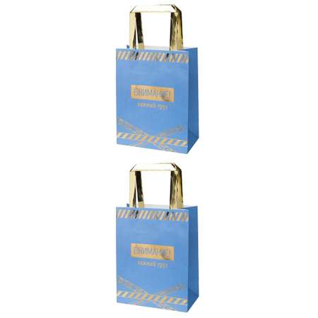Пакет подарочный Magic Pack из крафт-бумаги 120 г/м2 17.8x22.9x9.8 см 2 штуки