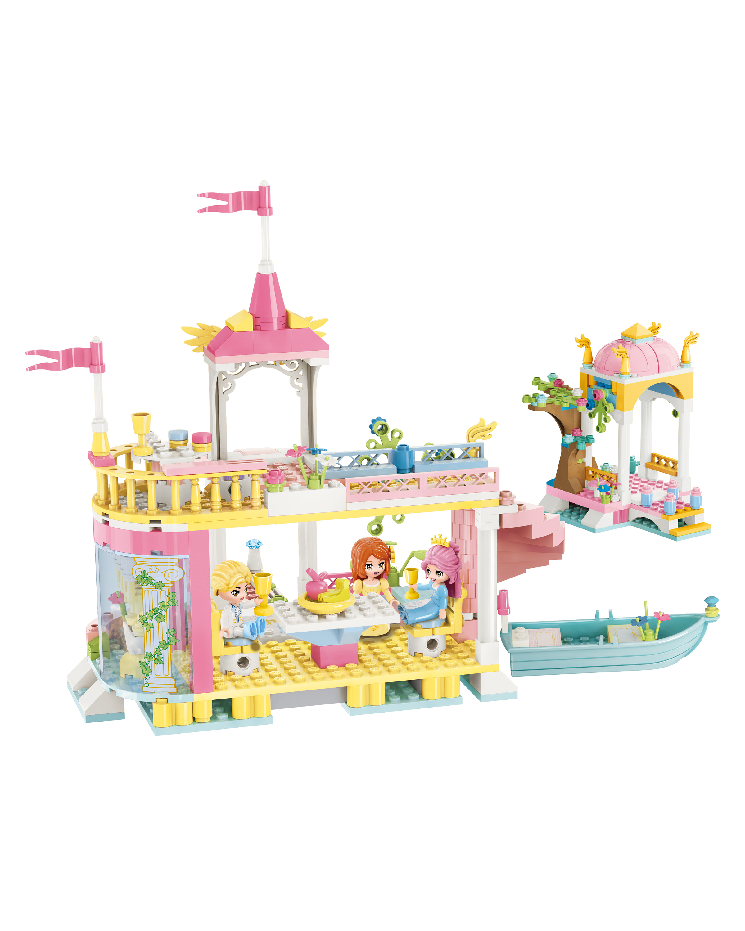 Конструктор QMAN Прогулка на лодке 221 дет. - фото 2