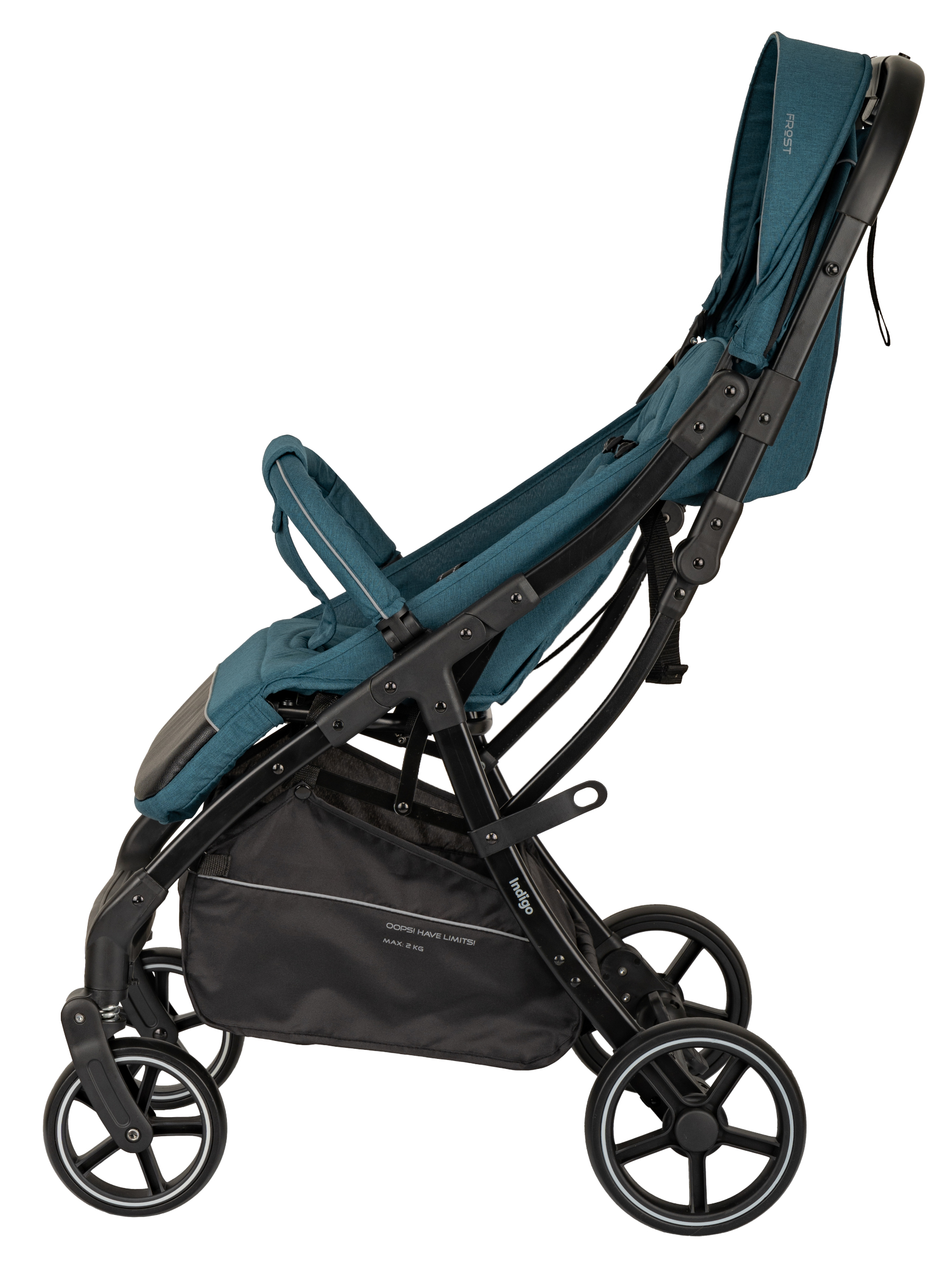 Коляска прогулочная Indigo Frost для путешествий синий синий - фото 16