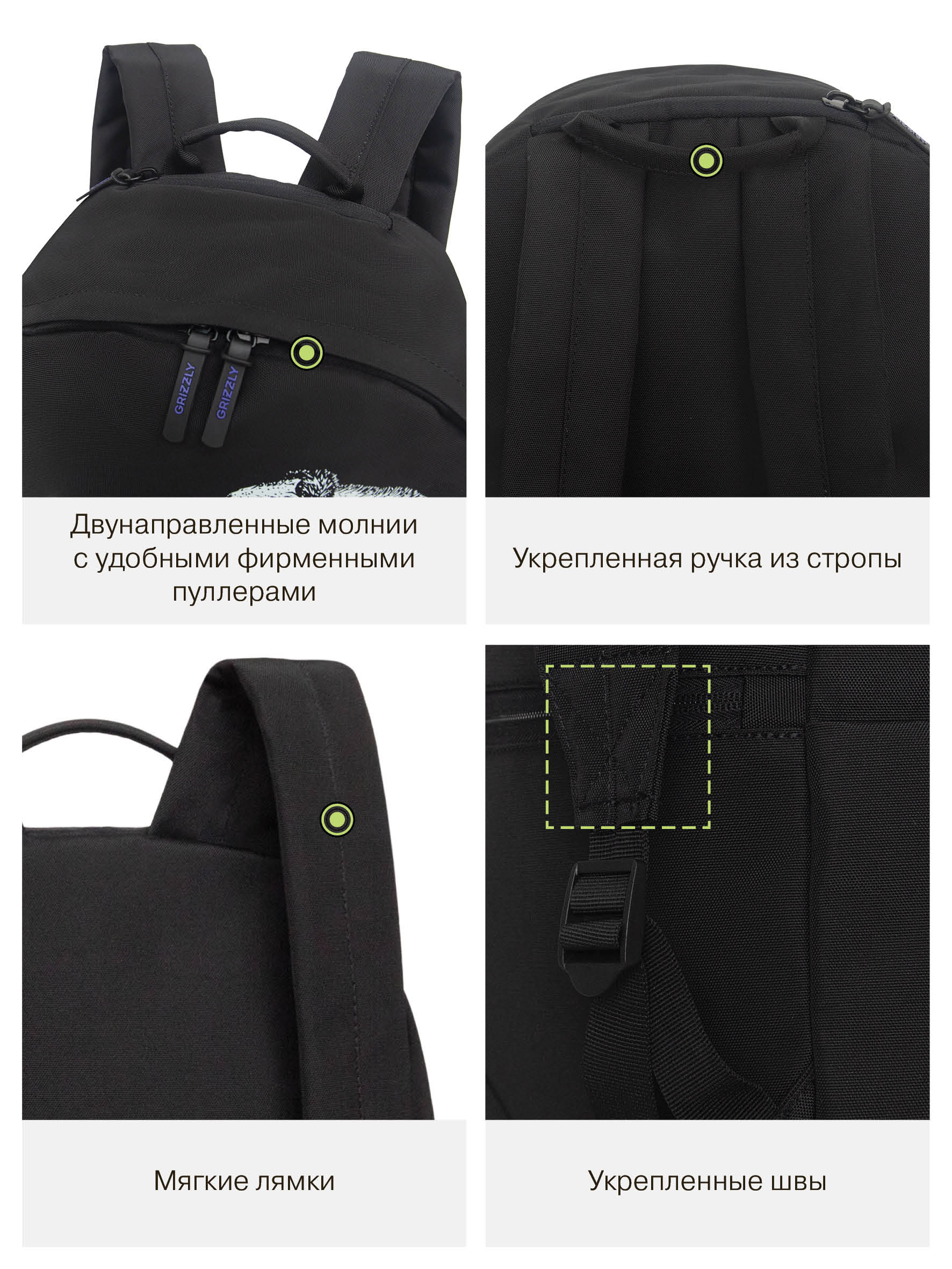 Рюкзак Grizzly мужской - фото 12