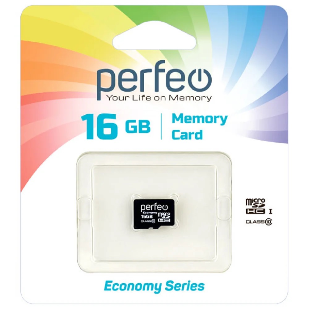 Карта памяти Perfeo microSD 16 Гб High-Capacity Class 10 без адаптера - фото 1
