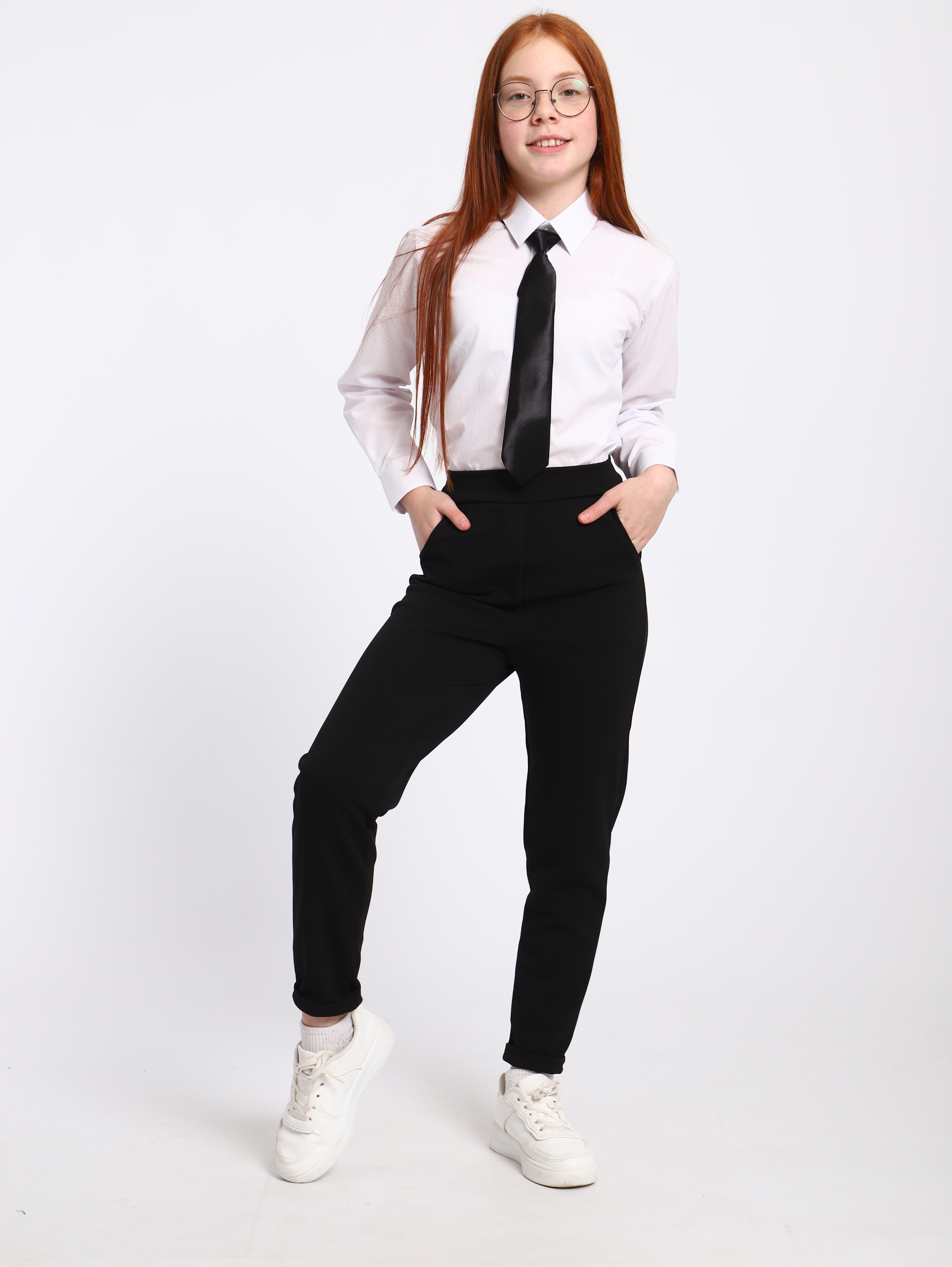 Брюки ЛАДОШКИ Брюки Мира черный - фото 11