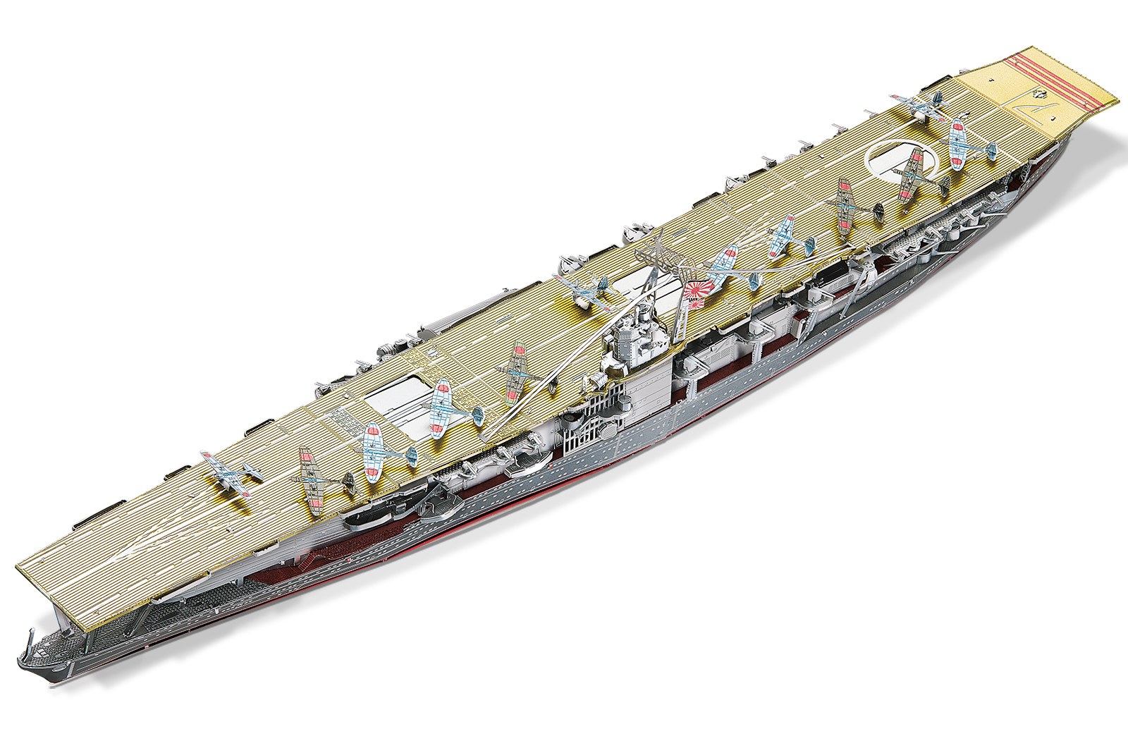 Конструктор piececool AKAGI AIRCRAFT CARRIER металлический - фото 2