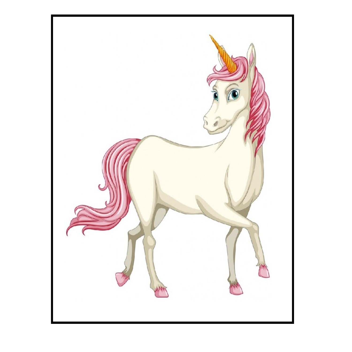 Алмазная мозаика Seichi Белый единорог - фото 2