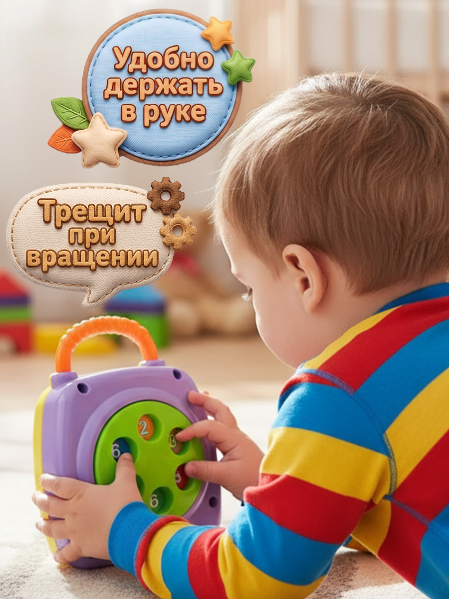 Игрушка Mioshi развивающий центр Погремушка - фото 3