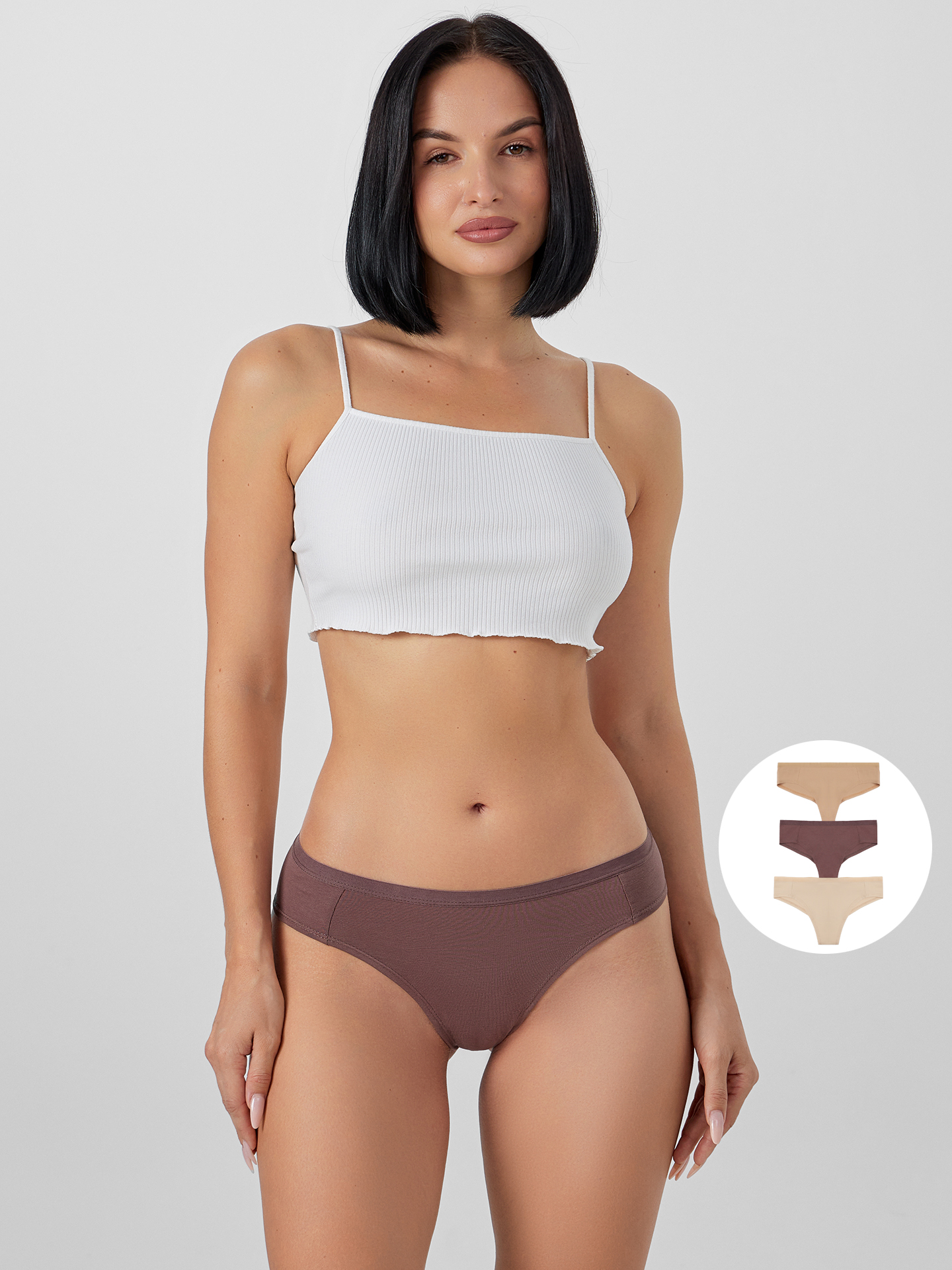 Трусы 3 шт Mark Formelle (Марк Формэль) 412247H-3/ирландский кофе1 - фото 1