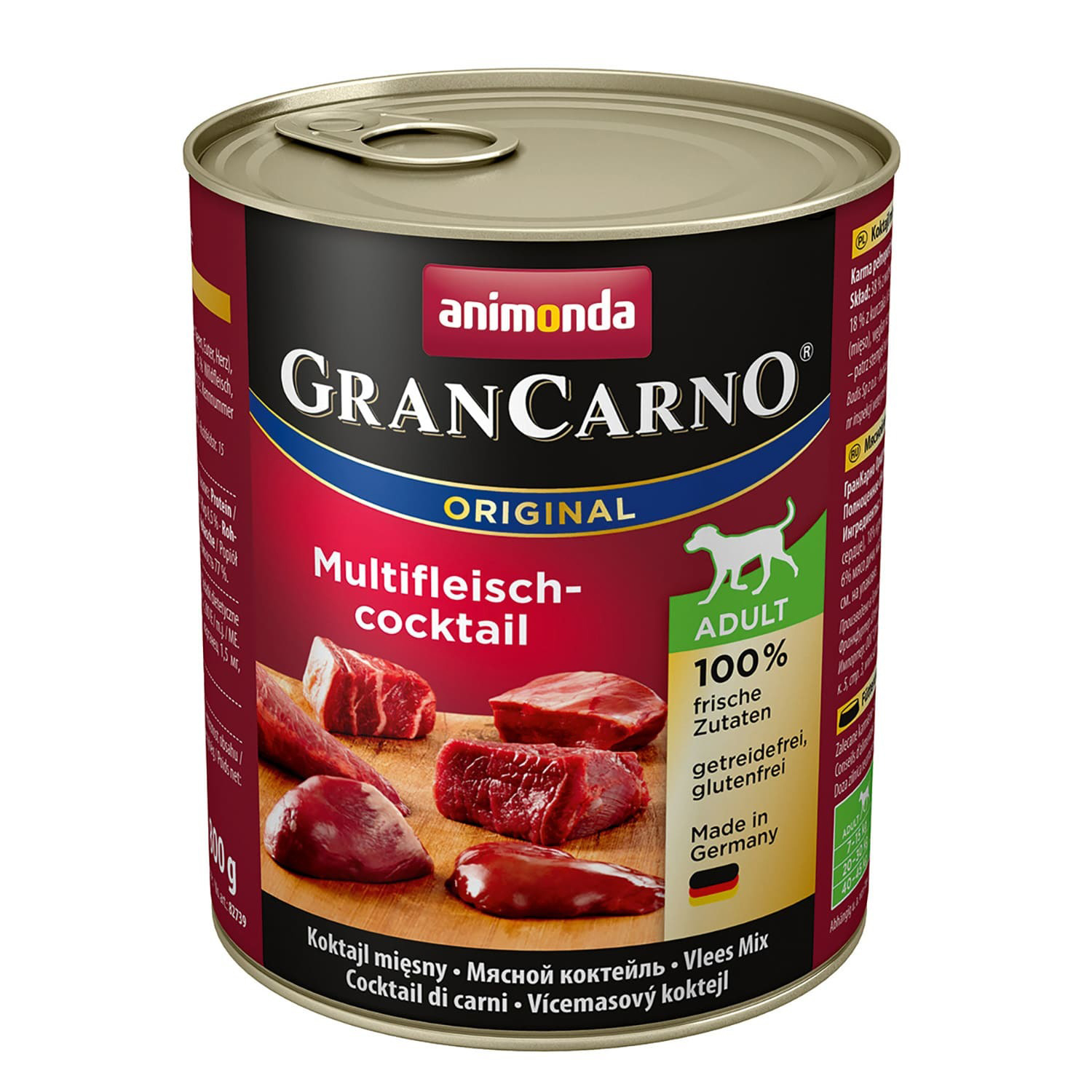 Корм для собак ANIMONDA 800г Gran Carno мясной коктейль консервированный - фото 1