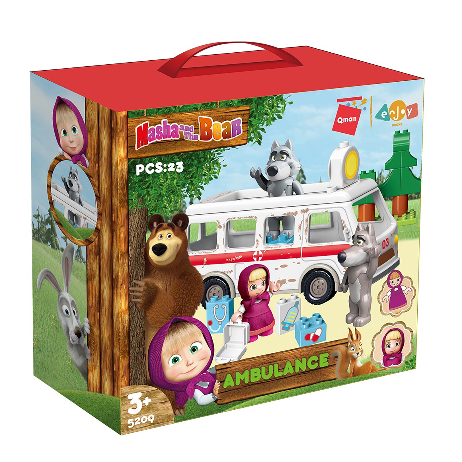 Конструктор Маша и Медведь 23 дет. - фото 1