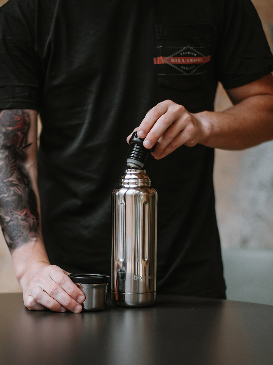 Термос 470 мл для напитков Flask Bobber зеркальный - фото 4