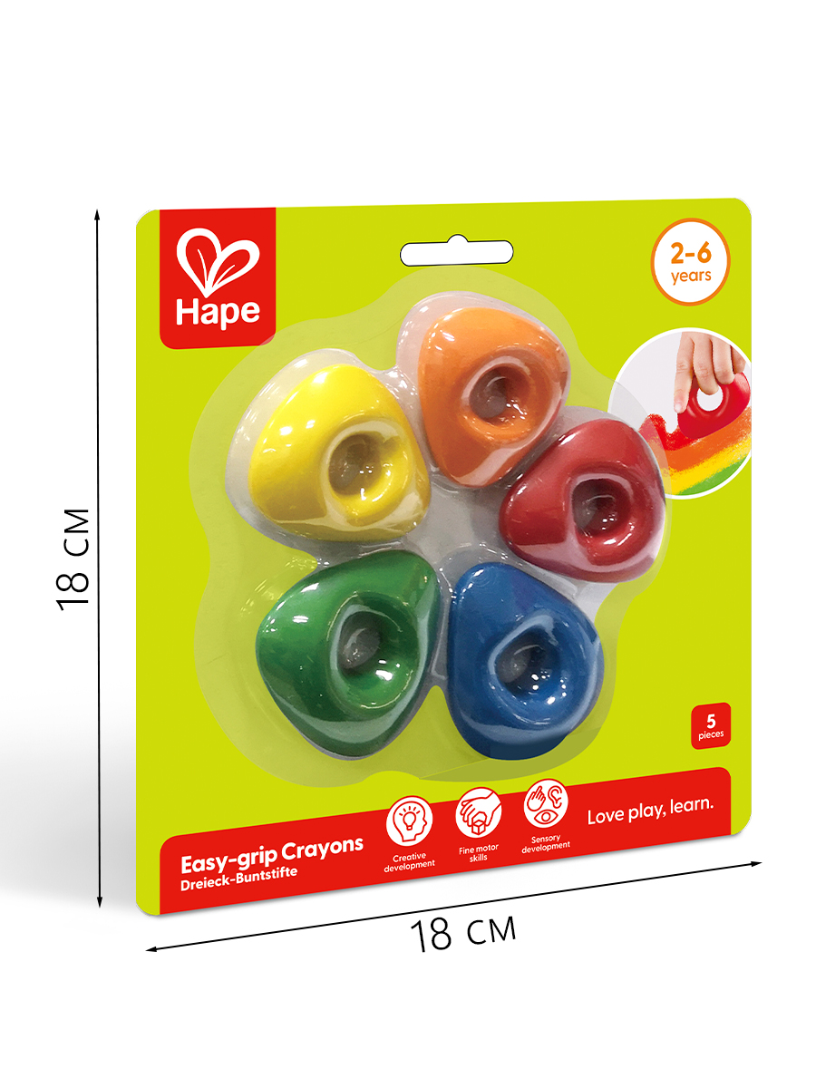 Восковые мелки Hape 5 шт. - фото 7