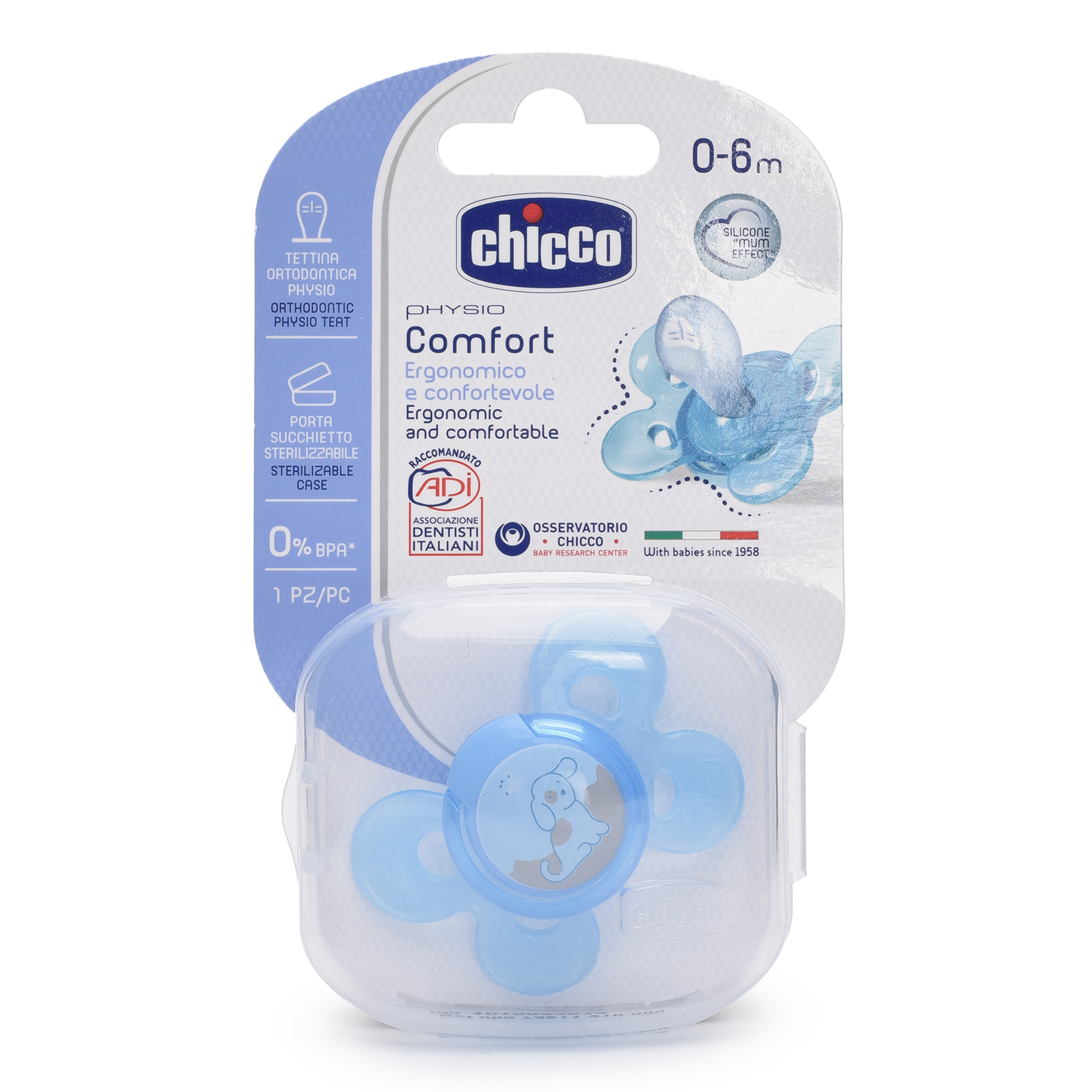 Пустышка Chicco от 0 мес. 1 шт. в ассортименте - фото 3