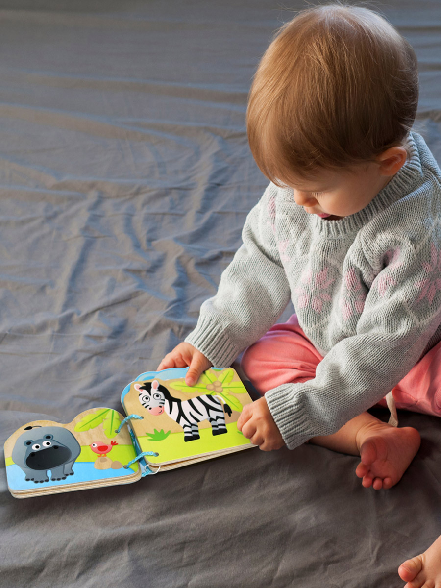 Игрушка Hape книжка Дикие животные - фото 3