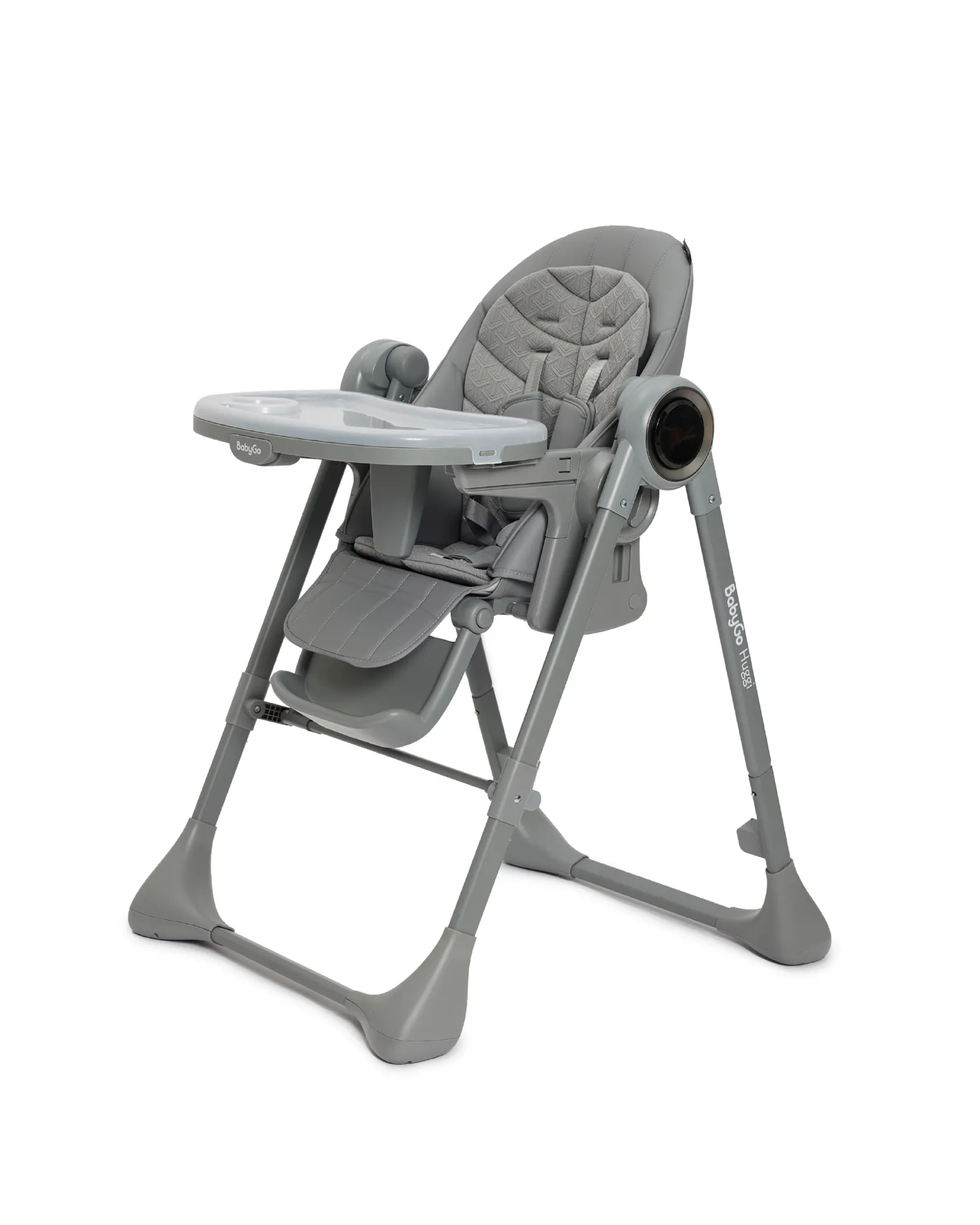 Стульчик для кормления BabyGo Huggi grey серый - фото 21
