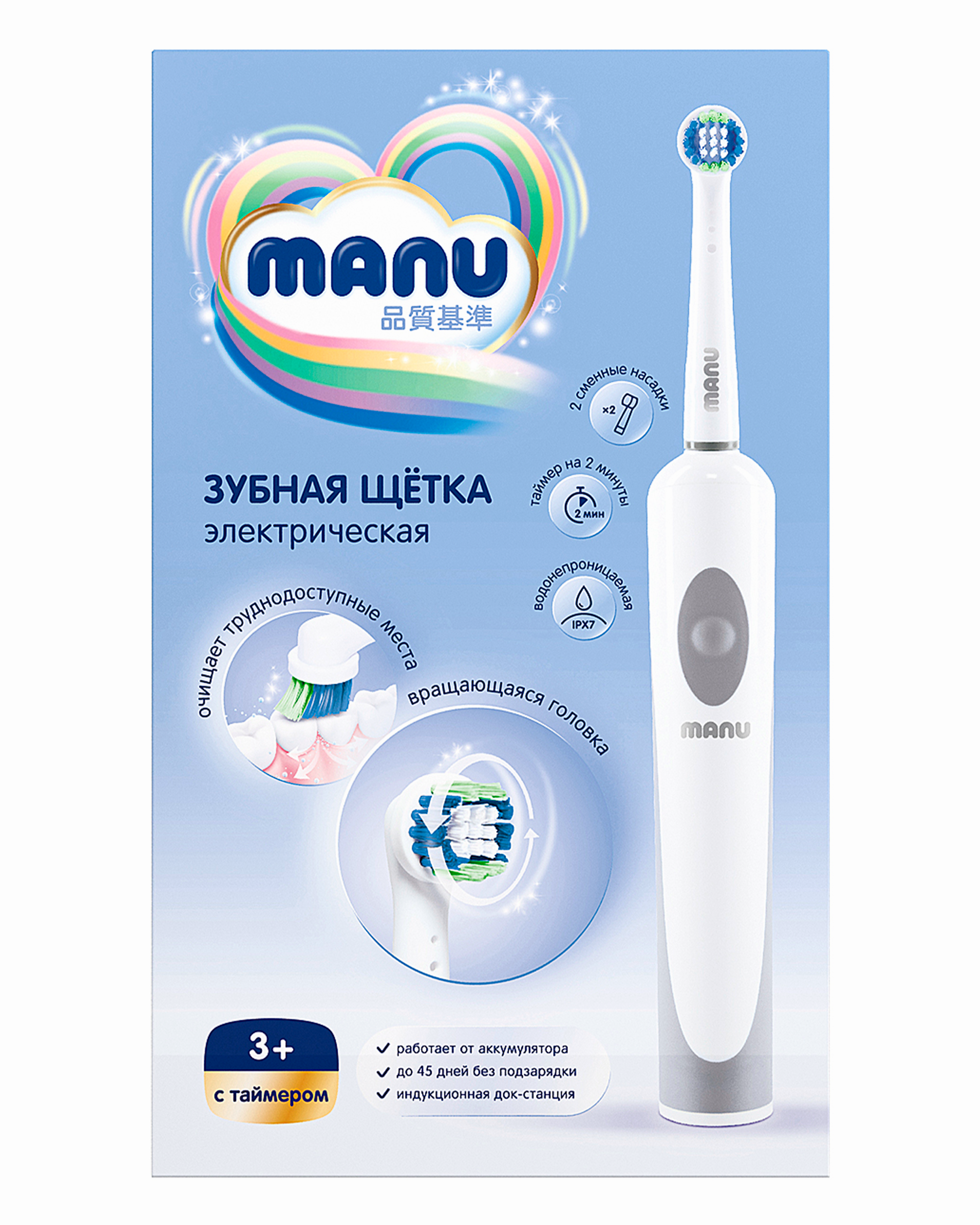 Зубная щетка электрическая MANU - фото 5