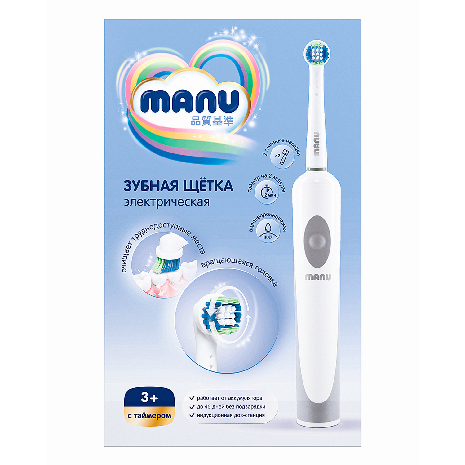 Зубная щетка электрическая MANU - фото 5