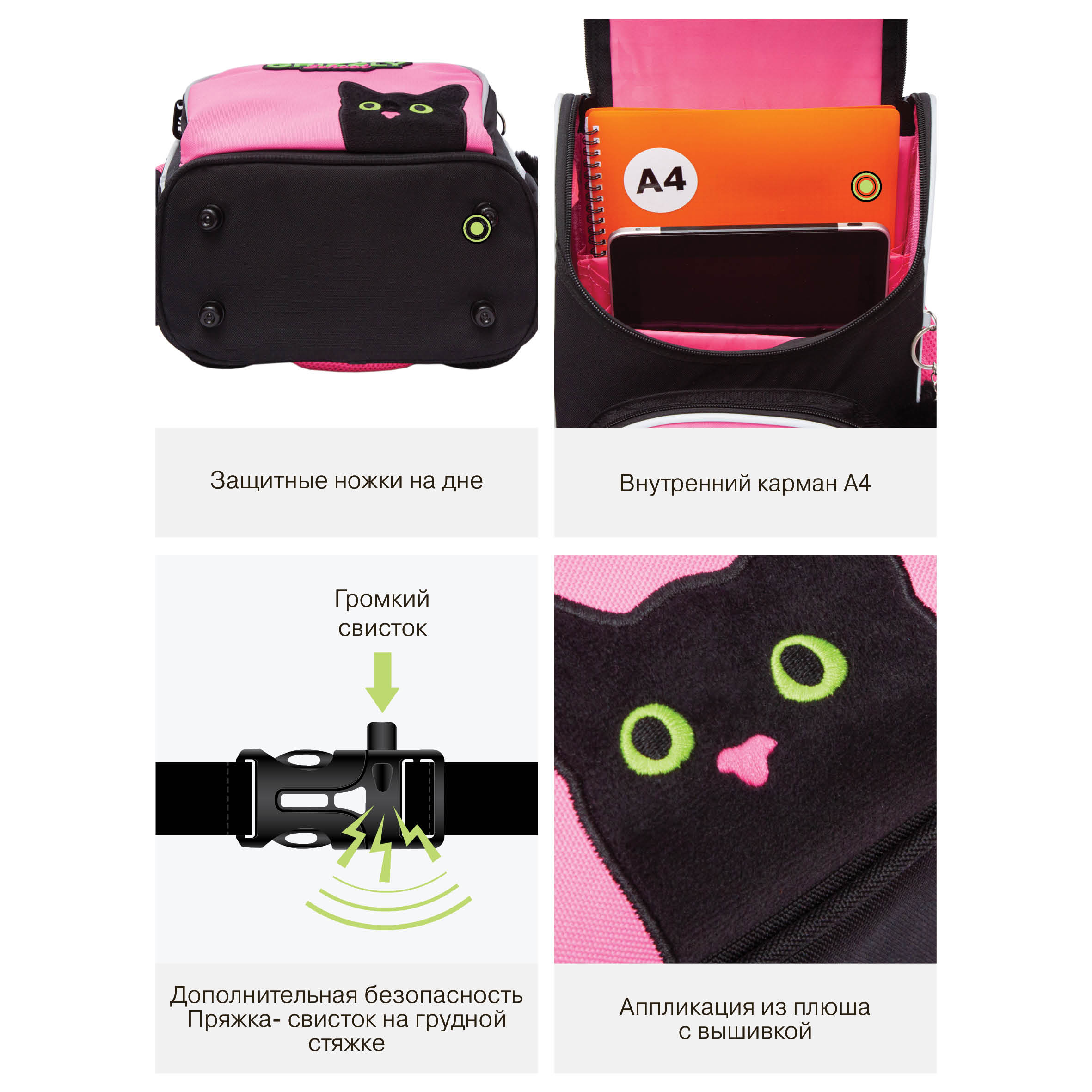 Ранец Grizzly для девочки - фото 12