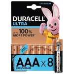 Батарейки Duracell Ultra AAA/LR03 8шт