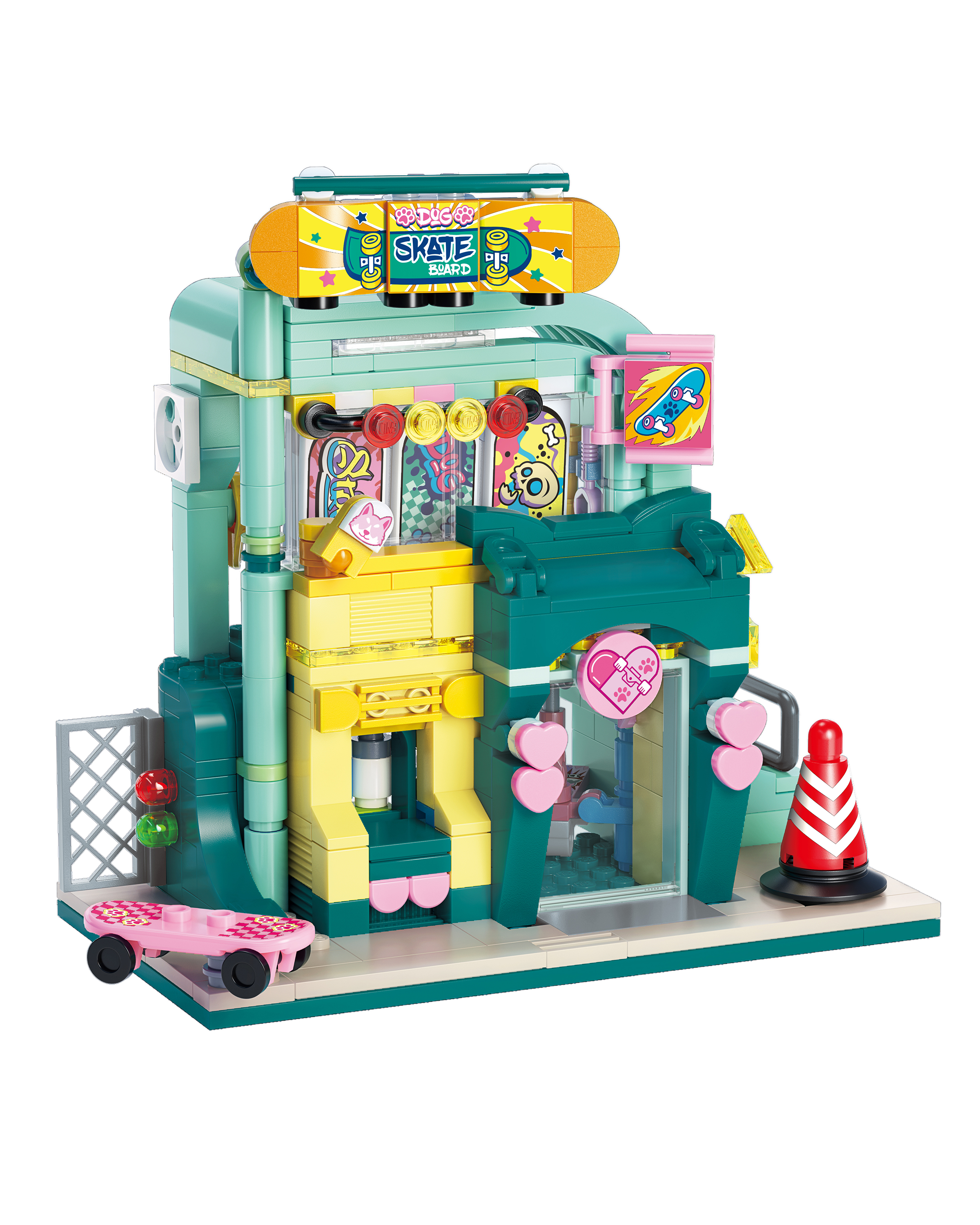 Конструктор QMAN Магазин скейтов 343 дет. - фото 2