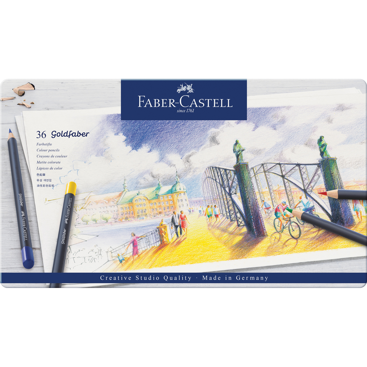 Карандаши цветные Faber Castell 36 шт. - фото 1