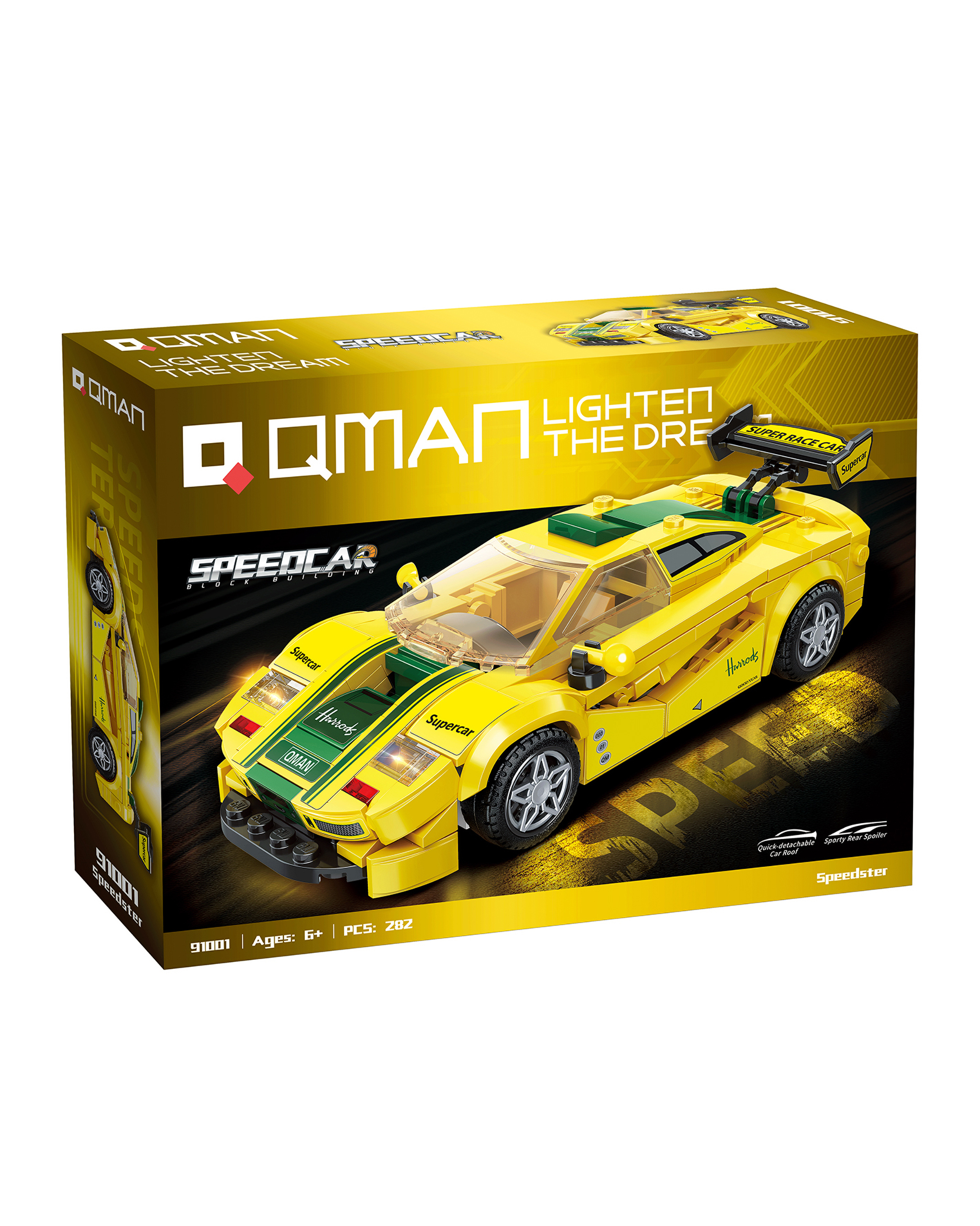 Конструктор QMAN Спидстер 282 дет. - фото 3