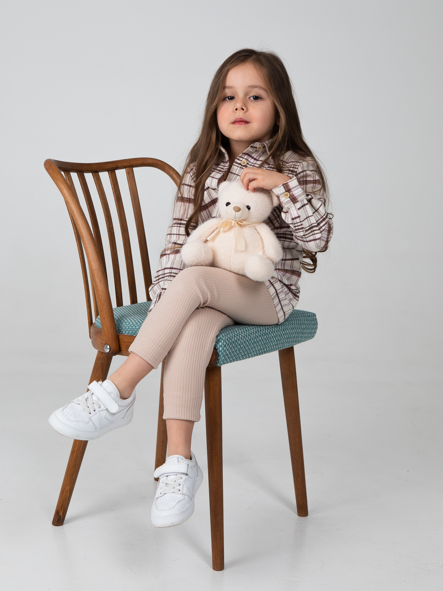 Леггинсы LEVA леггинсы для девочки_рубчик - фото 8