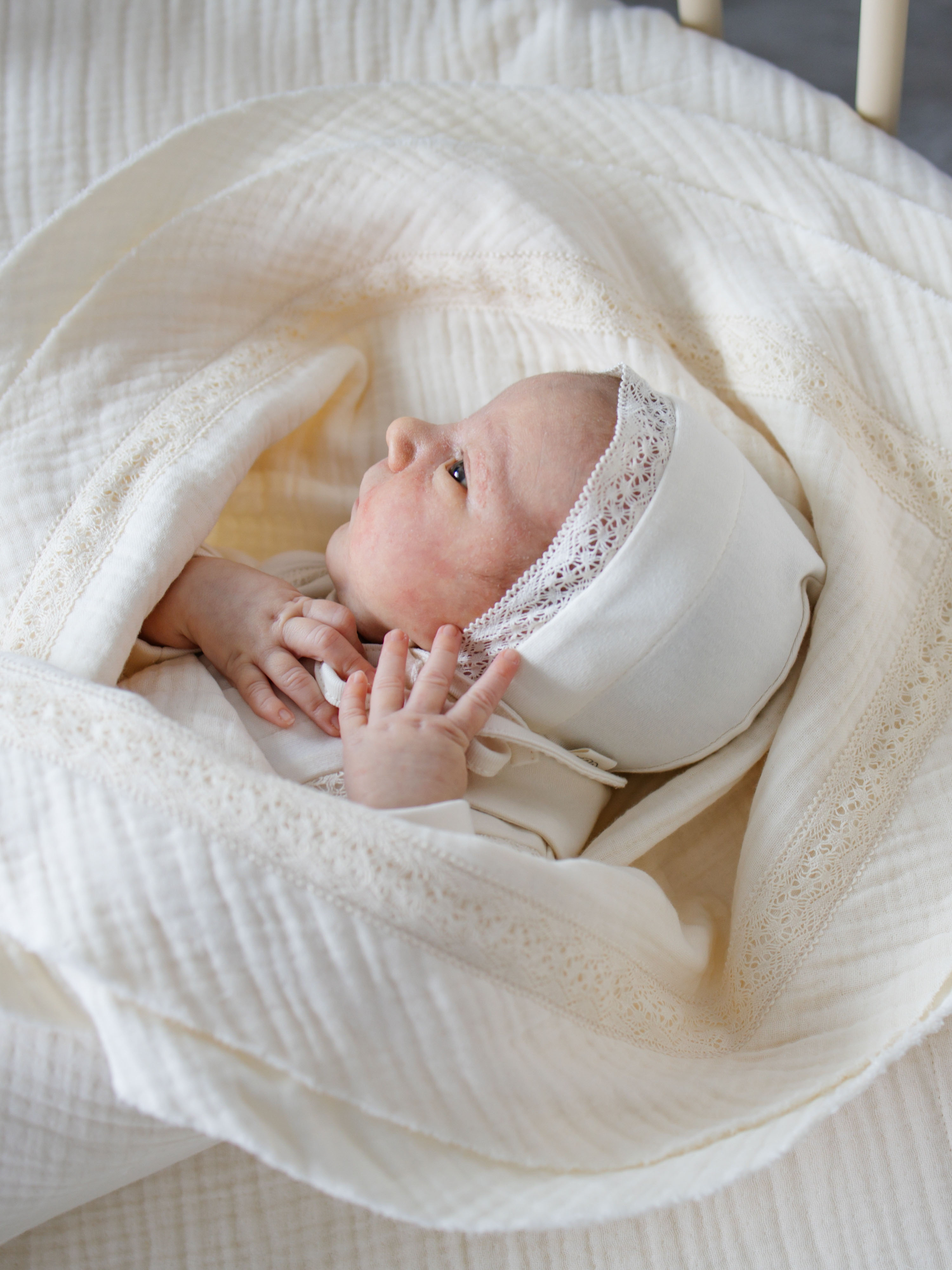 Плед НаследникЪ Выжанова муслиновый на выписку 95 x 95 см хлопок - фото 3