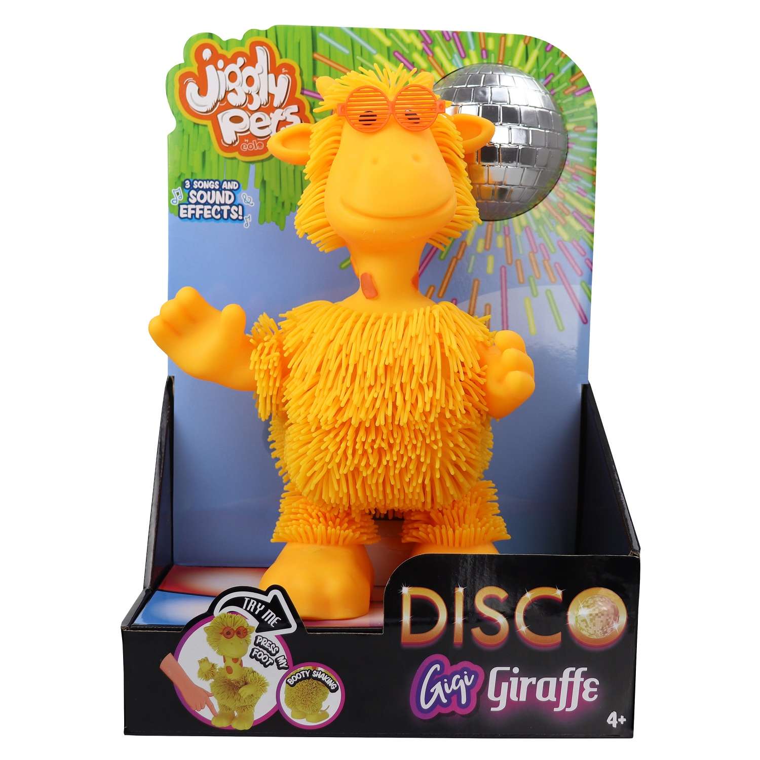 Игрушка мягкая Jiggly Pets жираф 28.8 см - фото 6