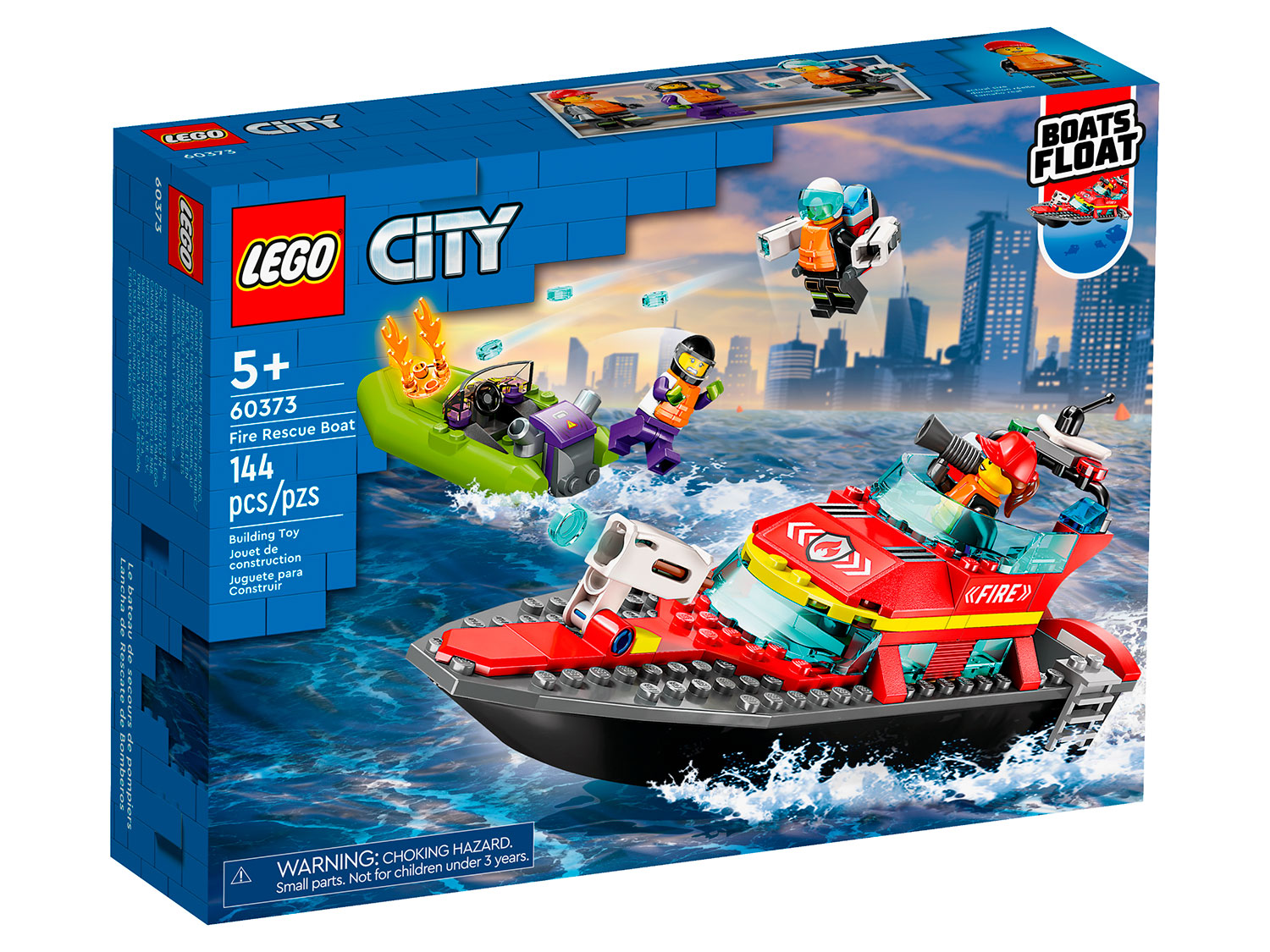 Конструктор LEGO City Пожарная спасательная лодка 144 дет. - фото 2