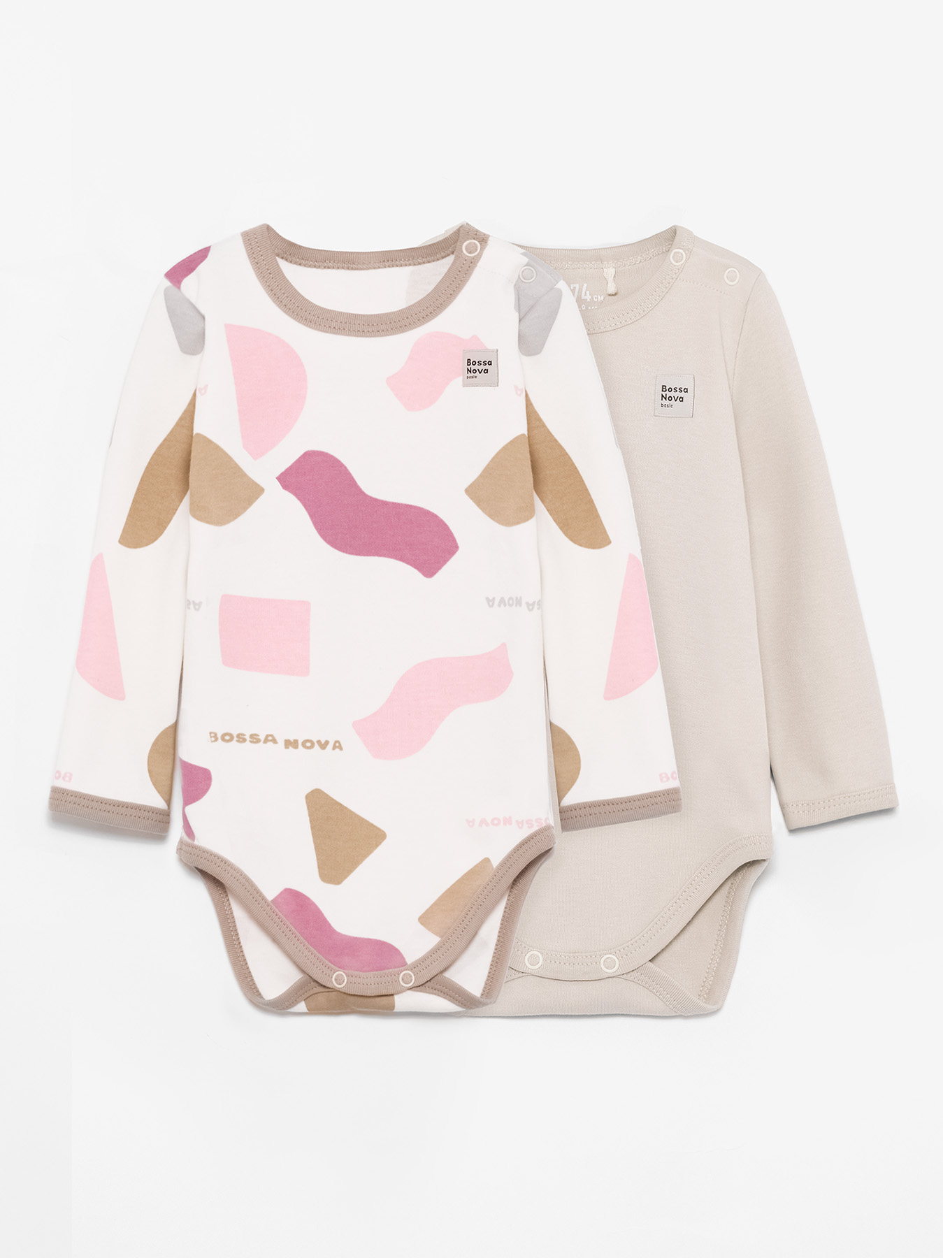 Изображение товара Боди Bossa Nova для новорожденных 2 шт с длинным рукавом