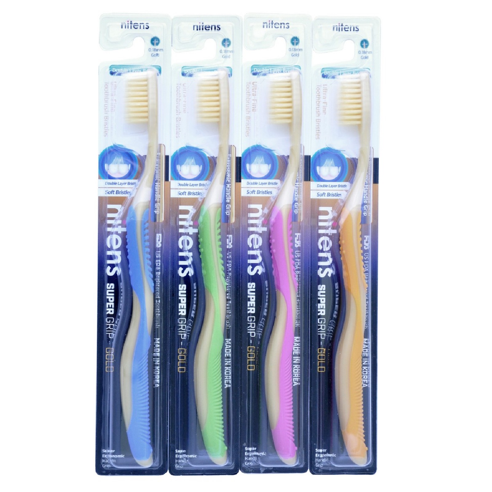 Зубная щетка классическая DENTAL CARE 4 шт. - фото 1