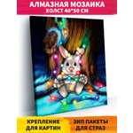 Алмазная мозаика Art on Canvas Зайчик с гирляндами в ассортименте